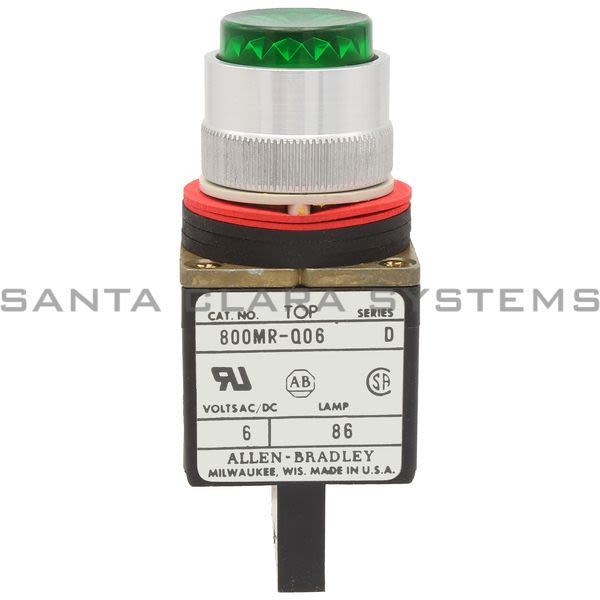 Allen Bradley 800MR-Q06G Pilot Light Green Product Image