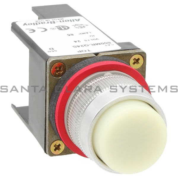 Allen Bradley 800MR-Q24WS Small Round Pilot Light Full Voltage 24V White Product Image