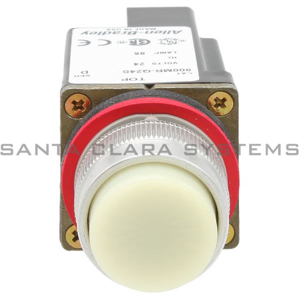 Allen Bradley 800MR-Q24WS Small Round Pilot Light Full Voltage 24V White Product Image