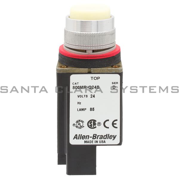 Allen Bradley 800MR-Q24WS Small Round Pilot Light Full Voltage 24V White Product Image