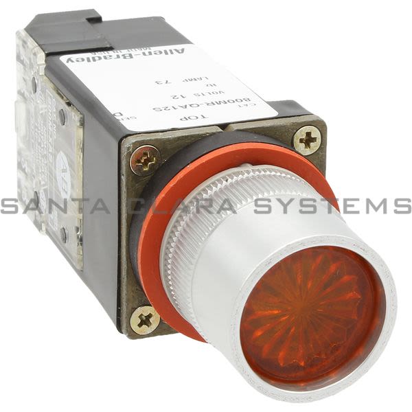 Allen Bradley 800MR-QA12AAS Push Botton | Flush Head | 12V | Amber Lens Product Image