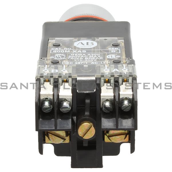 Allen Bradley 800MR-QA12AAS Push Botton | Flush Head | 12V | Amber Lens Product Image