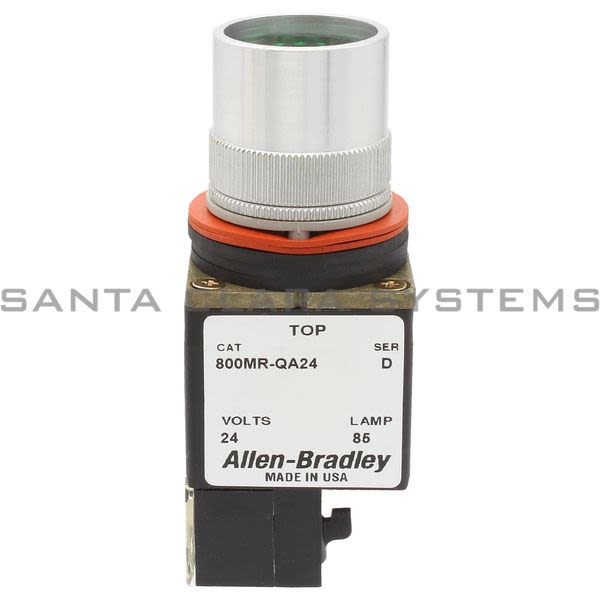 Allen Bradley 800MR-QA24GA Small Round Illuminated Push Button Product Image