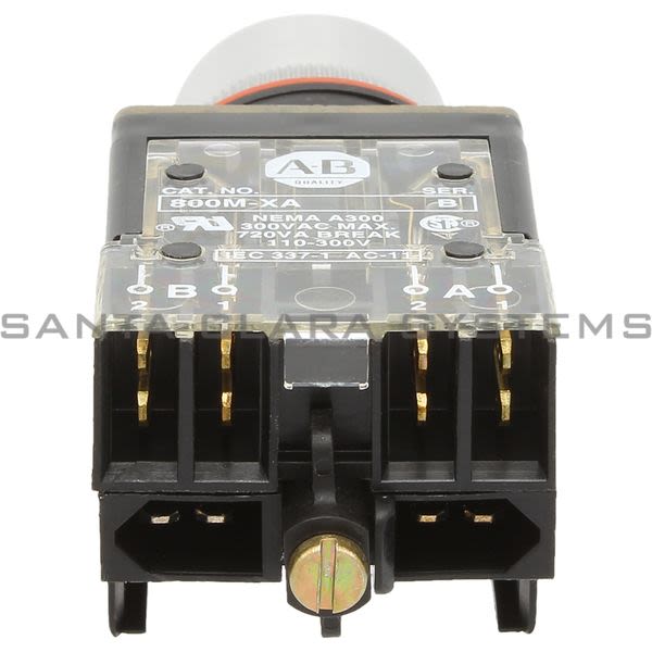 Allen Bradley 800MR-QA24GA Small Round Illuminated Push Button Product Image