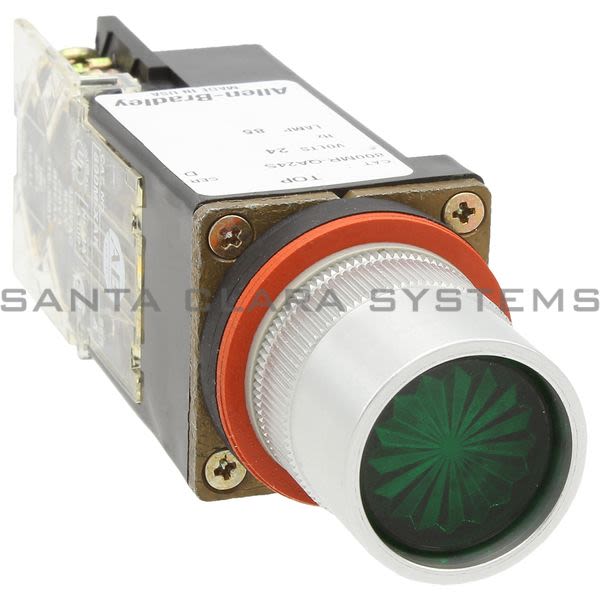 Allen Bradley 800MR-QA24GAK Small Round Illuminated Pushbutton Product Image