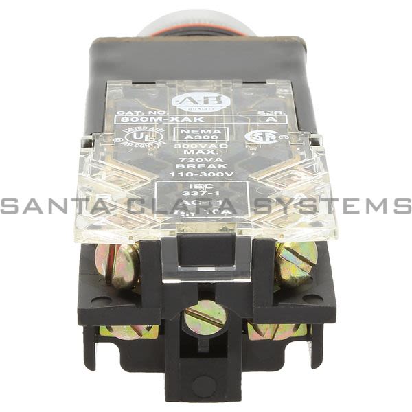 Allen Bradley 800MR-QBL24GAK Switch,Pushbutton 300V AC Max 10 amp Max Product Image