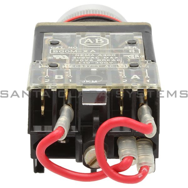 Allen Bradley 800MR-QT24B Small Round Push Button Blue Lens Product Image