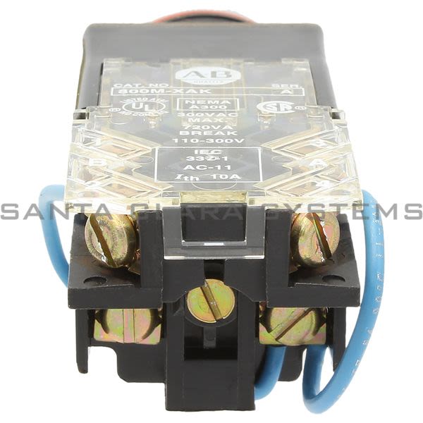 Allen Bradley 800MR-QTL24AK Small Round Pilot Light Push to Mtedt Full Voltage 24V Amber LED Product Image
