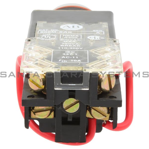 Allen Bradley 800MR-QTL24RK Small Round Pilot Light Push to Mtedt Full Voltage 24V Red LED Product Image