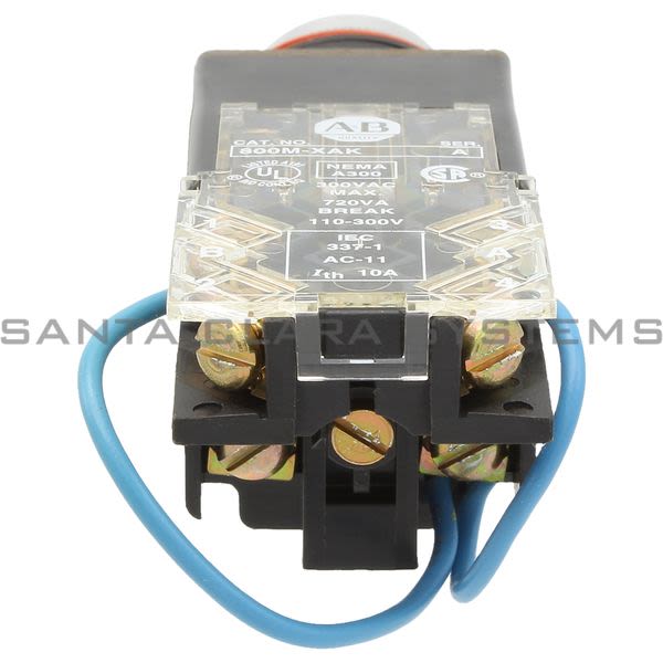 Allen Bradley 800MR-QTL24WK Small Round Pilot Light Push to Mtedt Full Voltage 24V White LED Product Image