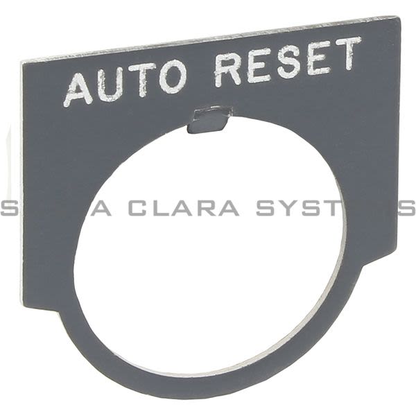 Allen Bradley 800MR-W00 Legend Plate Custom "Auto Reset" Product Image