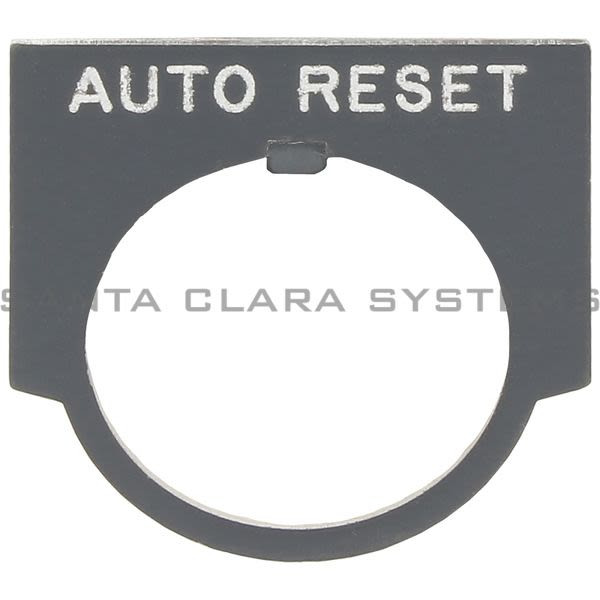 Allen Bradley 800MR-W00 Legend Plate Custom "Auto Reset" Product Image