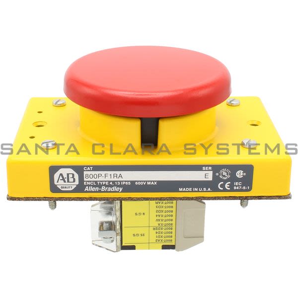 Allen Bradley 800P-F1RA Pushbutton Palm-Operated Product Image