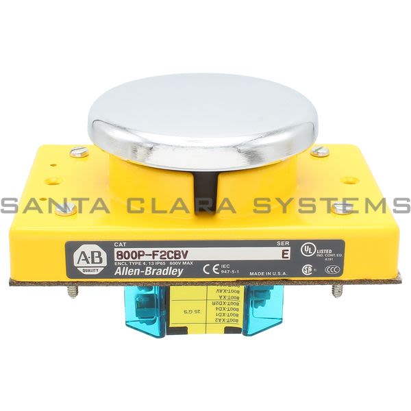 Allen Bradley 800P-F2CBV Palm Operated Push Button Product Image