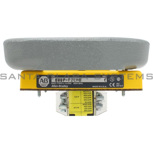 Allen Bradley 800P-F2CHB Palm Operated Push Buttons - Flush Mount Product Image