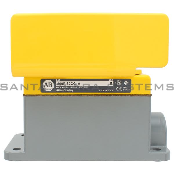 Allen Bradley 800P-S2CG1A Pushbutton Palm Operated Product Image