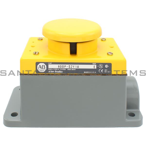 Allen Bradley 800P-S2Y1A Push Button Palm Switch Product Image