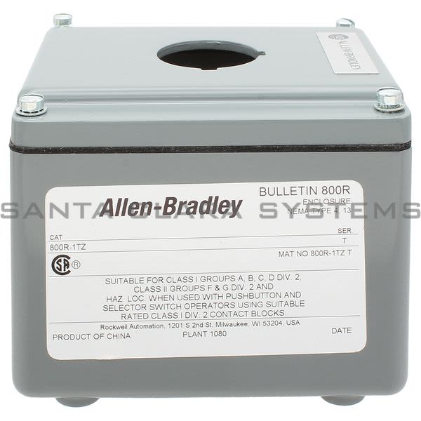 Allen Bradley 800R-1TZ Enclosure Pushbutton Die Cast Aluminum Product Image