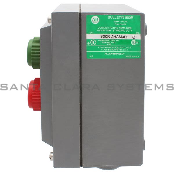 Allen Bradley 800R-2HAM4R Pushbutton Station Product Image