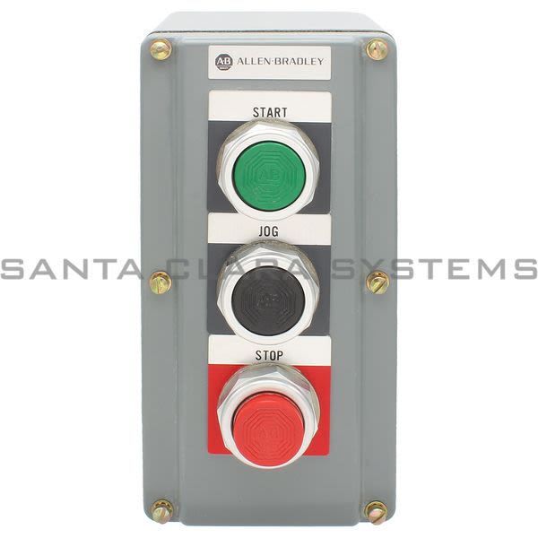 Allen Bradley 800R-3TG Sealed Contact Push Button Statioon 3 Push Buttons Bootless Style Start Jog Stop Type 4,13 Product Image