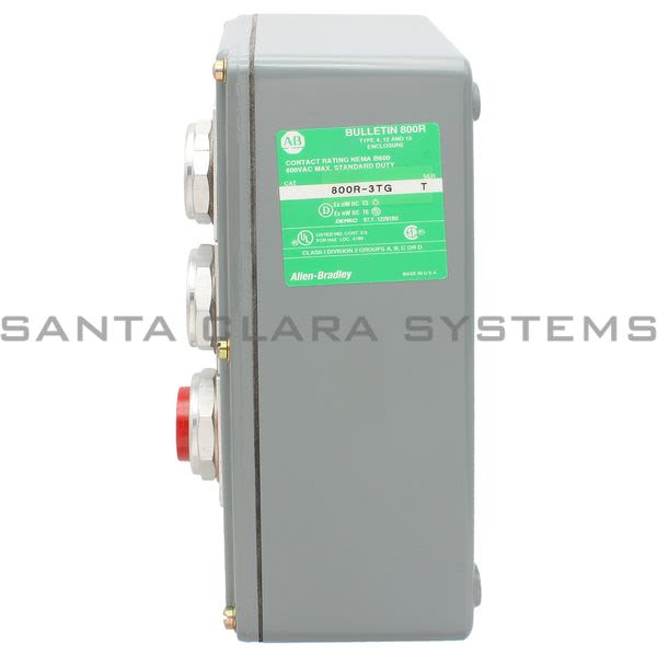 Allen Bradley 800R-3TG Sealed Contact Push Button Statioon 3 Push Buttons Bootless Style Start Jog Stop Type 4,13 Product Image