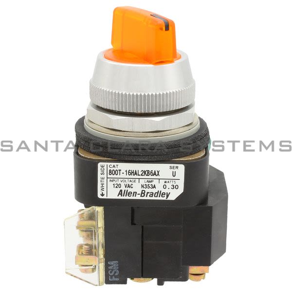 Allen Bradley 800T-16HAL2KB6AX Selector Switch Product Image