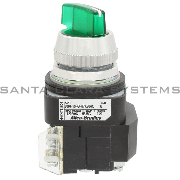 Allen Bradley 800T-16HGH17KB6AX Selector Switch Product Image