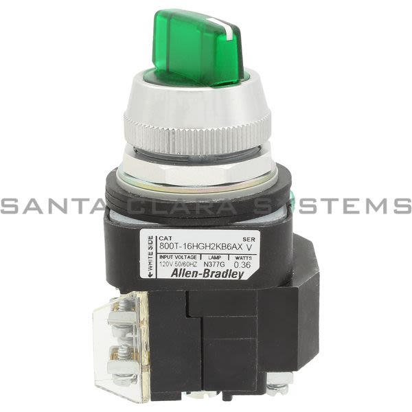 Allen Bradley 800T-16HGH2KB6AX Selector Switch Product Image