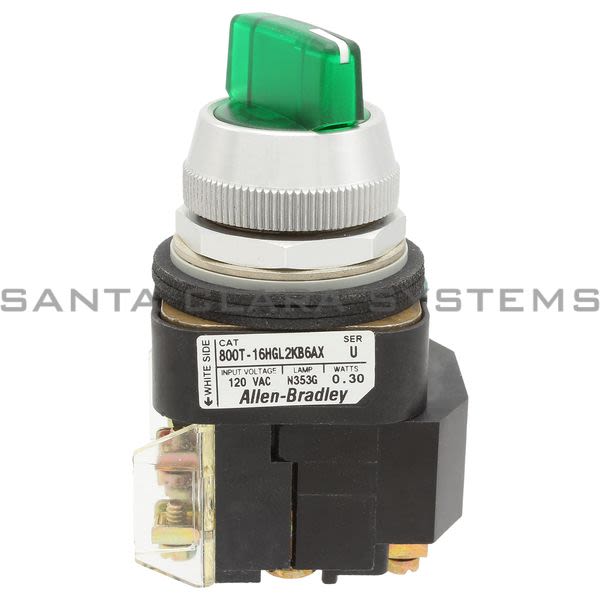 Allen Bradley 800T-16HGL2KB6AX Selector Switch Product Image