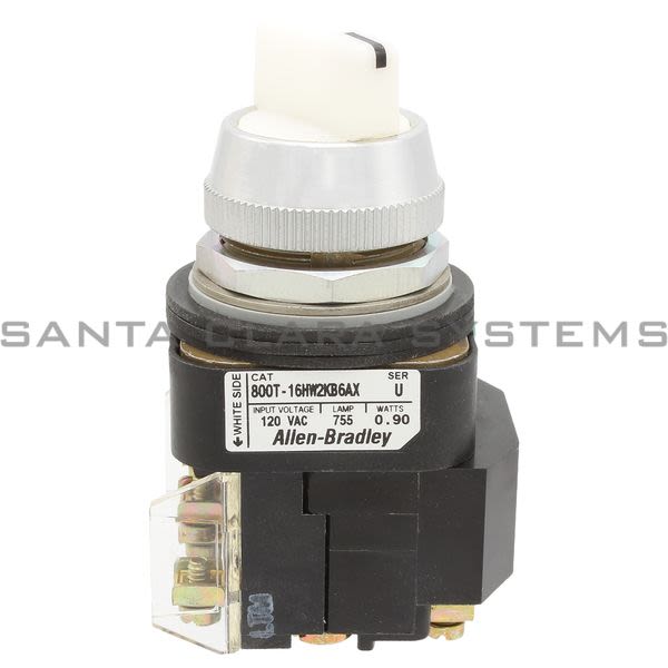 Allen Bradley 800T-16HW2KB6AX Selector Switch Product Image