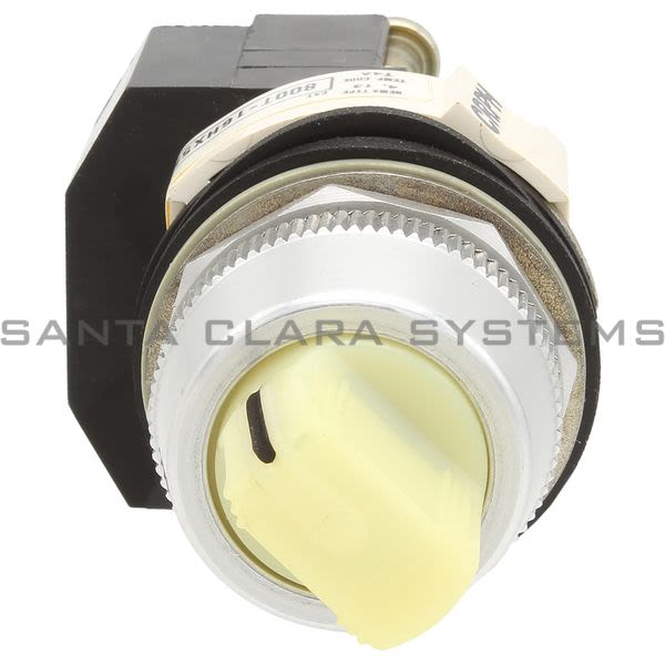Allen Bradley 800T-16HW5KL8 Illuminated Selector Switch, White Knob Product Image