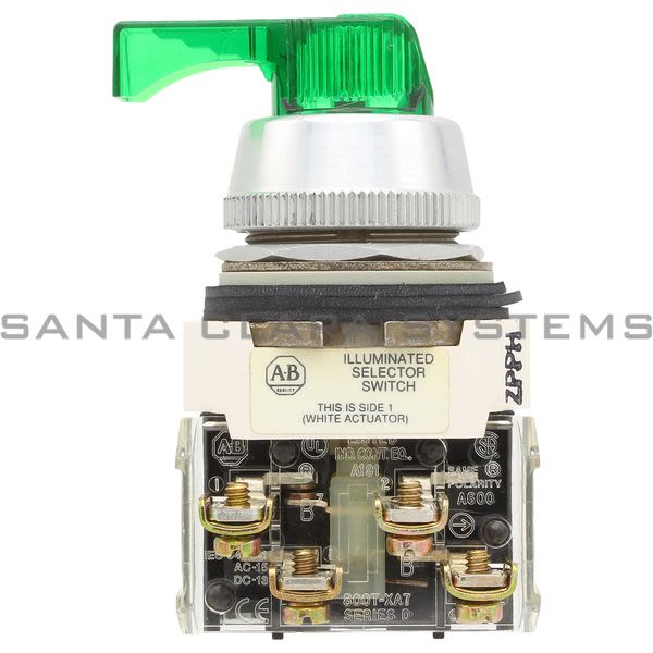 Allen Bradley 800T-16JG19KB7CX Switch/Illum/3Pos/Spr Ret From R Product Image