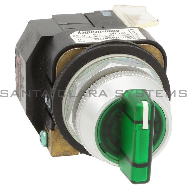 Allen Bradley 800T-16JG2KC7AX 3Pos Maint Selector Switch Xfmr Green Lever Product Image