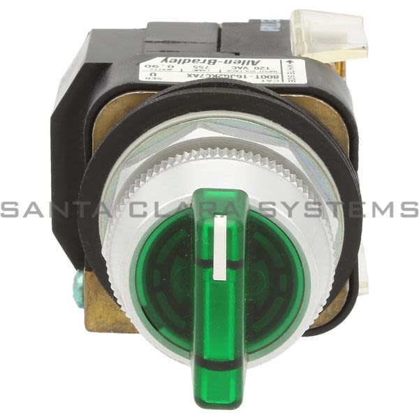 Allen Bradley 800T-16JG2KC7AX 3Pos Maint Selector Switch Xfmr Green Lever Product Image