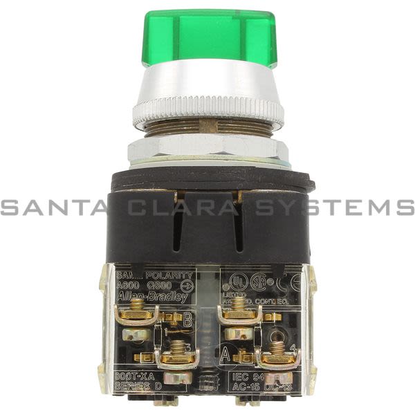 Allen Bradley 800T-16JG2KC7AX 3Pos Maint Selector Switch Xfmr Green Lever Product Image