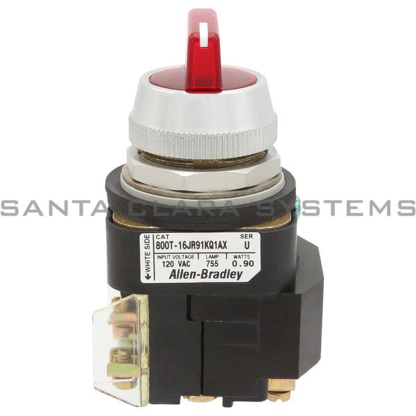 Allen Bradley 800T-16JR91KQ1AX Illuminated Selector Switch Product Image
