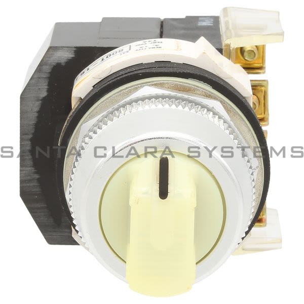 Allen Bradley 800T-16JW4KB7AX Illuminated Selector Switch, White Knob Product Image