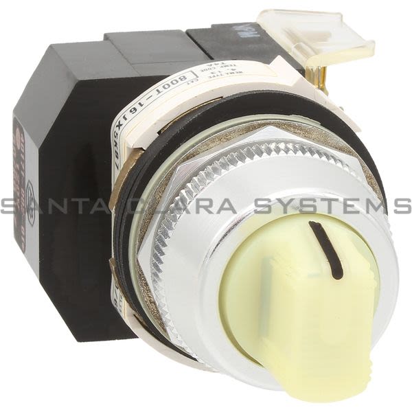 Allen Bradley 800T-16JW5KB7AX Selector Switch, White Knob Product Image