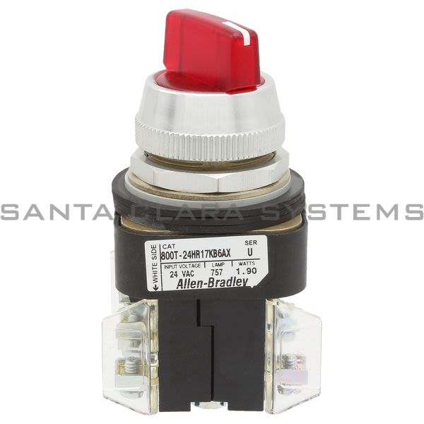 Allen Bradley 800T-24HR17KB6AX Illuminated Selector Switch Product Image