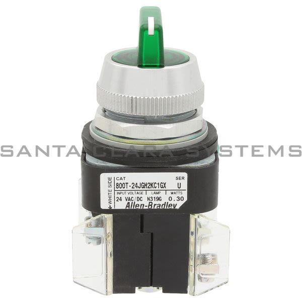 Allen Bradley 800T-24JGH2KC1GX Illuminated Selector Switch Product Image