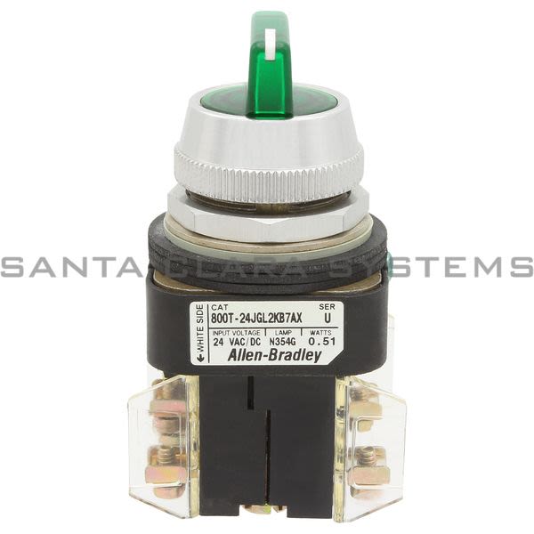 Allen Bradley 800T-24JGL2KB7AX 3 Pos Illum Selector Switch Product Image