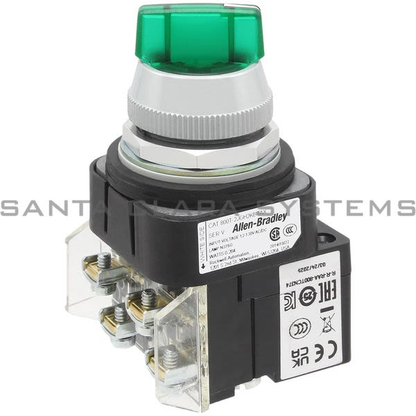 Allen Bradley 800T-2JGH2KB7AX Selector Switch Product Image