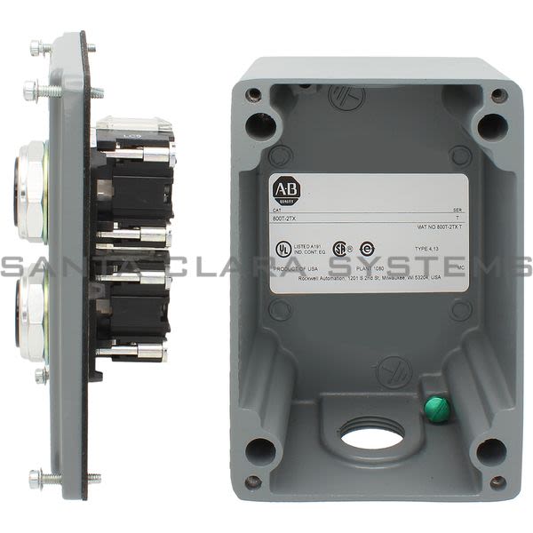 Allen Bradley 800T-2TX Pushbutton Station Product Image