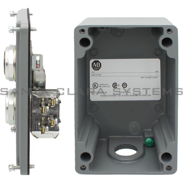 Allen Bradley 800T-2TXM Assembled Pushbutton Station Product Image