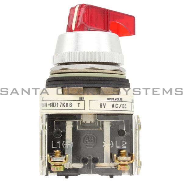Allen Bradley 800T-6HR17KB6AX Selector Switch Product Image