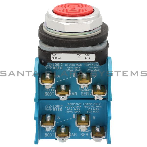 Allen Bradley 800T-A6CR Push Button Product Image