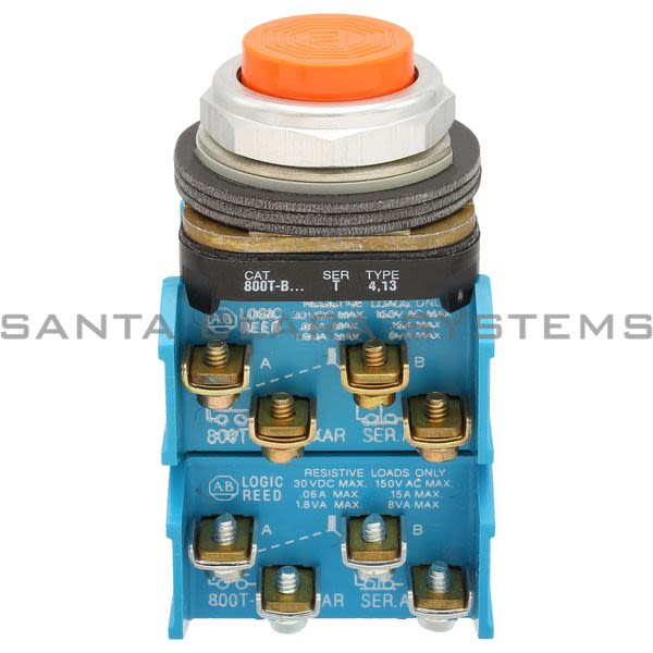 Allen Bradley 800T-B3CR Push Button Product Image