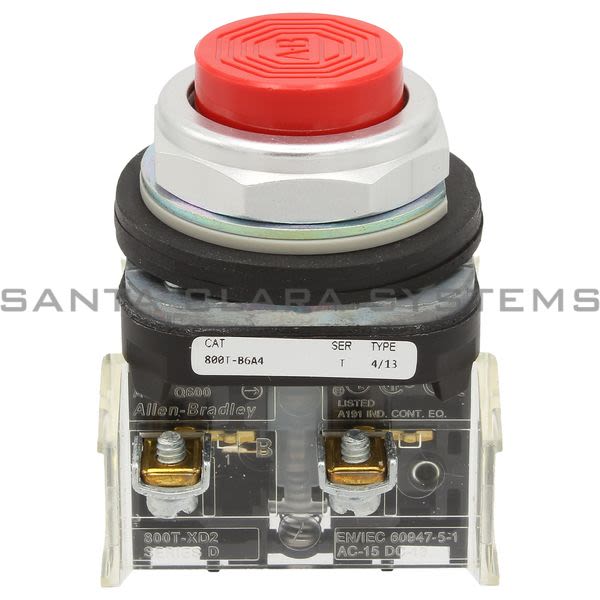 Allen Bradley 800T-B6A4 Pushbutton Product Image
