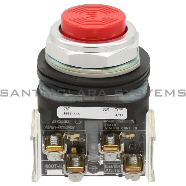 Allen Bradley 800T-B6B Push Button Product Image