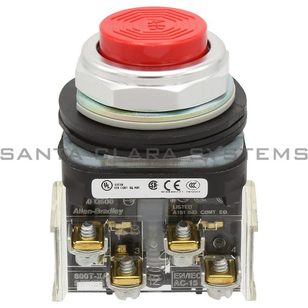 Allen Bradley 800T-B6B Push Button Product Image